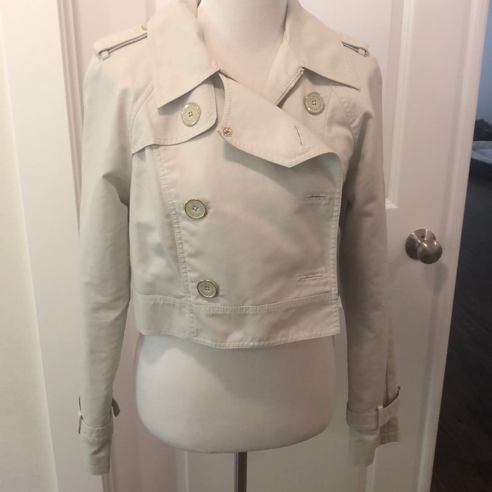 Ted baker cropped trench coat blazer